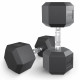 Гантель гексагональная UNIX Fit обрезиненная 22,5 кг