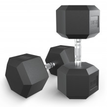 Гантель гексагональная UNIX Fit обрезиненная 32,5 кг