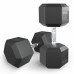 Гантель гексагональная UNIX Fit обрезиненная 32,5 кг