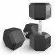 Гантель гексагональная UNIX Fit обрезиненная 32,5 кг