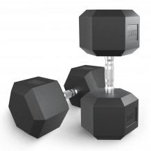 Гантель гексагональная UNIX Fit обрезиненная 35 кг