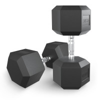 Гантель гексагональная UNIX Fit обрезиненная 42,5 кг