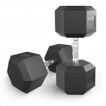 Гантель гексагональная UNIX Fit обрезиненная 42,5 кг