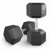 Гантель гексагональная UNIX Fit обрезиненная 42,5 кг