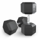 Гантель гексагональная UNIX Fit обрезиненная 42,5 кг