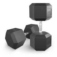 Гантель гексагональная UNIX Fit обрезиненная 50 кг