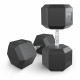 Гантель гексагональная UNIX Fit обрезиненная 50 кг