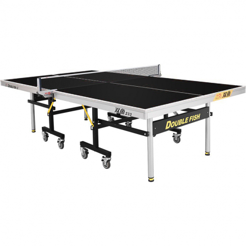 Теннисный стол профессиональный DOUBLE FISH 233 ITTF (25 мм) черный с сеткой XW-923