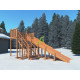 Деревянная зимняя горка IgraGrad Snow Fox, скат 5,9 м