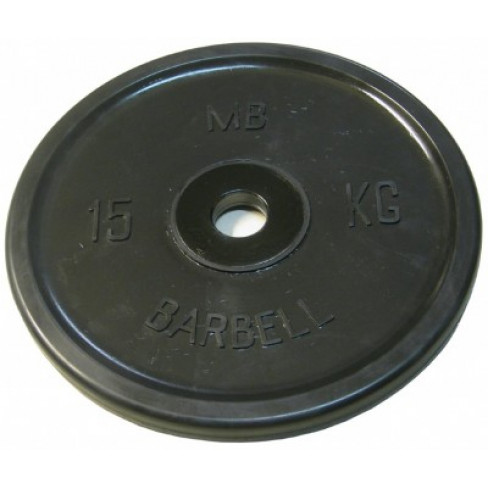 Диск Евро-Классик обрезиненный 15 кг MB Barbell