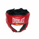 Шлем боксерский Everlast PU открытый красный кож/зам