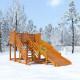 Деревянная зимняя горка  IgraGrad Snow Fox, скат 4 м